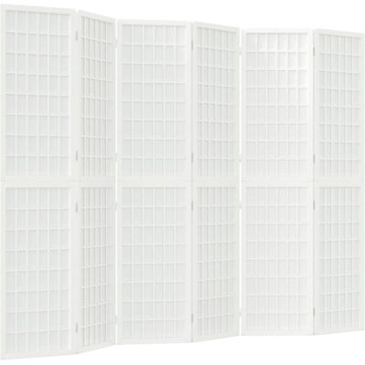 vidaXL Bílá 240x170cm Skládací Japonský Styl Shoji Room Divider vidaXL Bílá 240x170cm Skládací Japonský Styl Shoji Room Divider