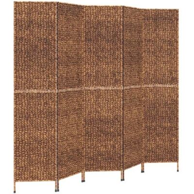 vidaXL Paraván 205 × 180 cm vodní hyacint, hnědý, 5panelový 355198 vidaXL Paraván 205 × 180 cm vodní hyacint, hnědý, 5panelový 355198