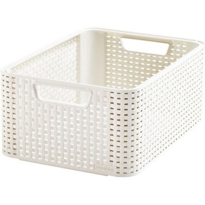 Curver Úložný box RATTAN Style2 M krémový Curver Úložný box RATTAN Style2 M krémový