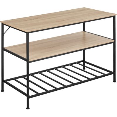 TecTake Kuchyňský regál Akeley, hnědý TecTake Kuchyňský regál Akeley, hnědý