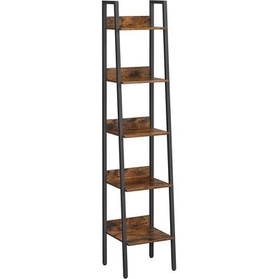 VASAGLE Knihovna 5 polic, tvar A, 33,8 × 30 × 170 cm VASAGLE Knihovna 5 polic, tvar A, 33,8 × 30 × 170 cm