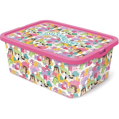 STOR Squishmallows úložný box s víkem - 13 l STOR Squishmallows úložný box s víkem - 13 l