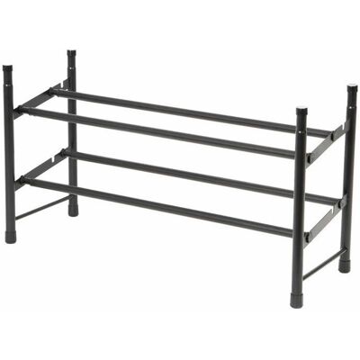 Compactor Stilito Dvoupatrový botník, 6-12 párů bot, rozšířitelný 62-117 × 23 × 35 cm Compactor Stilito Dvoupatrový botník, 6-12 párů bot, rozšířitelný 62-117 × 23 × 35 cm