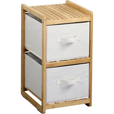 KESPER Bambusový regál se dvěma úložnými boxy 29,5 × 33,5 × 57 cm KESPER Bambusový regál se dvěma úložnými boxy 29,5 × 33,5 × 57 cm