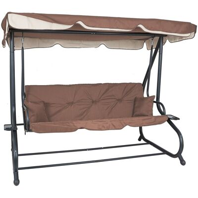Aga Zahradní houpačka 2v1 GRANDLUX Light Brown Aga Zahradní houpačka 2v1 GRANDLUX Light Brown