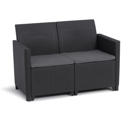 KETER Lavice zahradní MARIE 2 seater sofa, grafit KETER Lavice zahradní MARIE 2 seater sofa, grafit