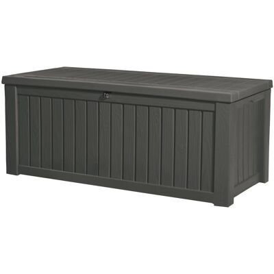 KETER Zahradní úložný box ROCKWOOD, objem 570 l, grafit KETER Zahradní úložný box ROCKWOOD, objem 570 l, grafit