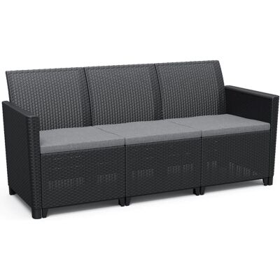 KETER Lavice zahradní CLAIRE SOFA, 163 cm, grafit KETER Lavice zahradní CLAIRE SOFA, 163 cm, grafit