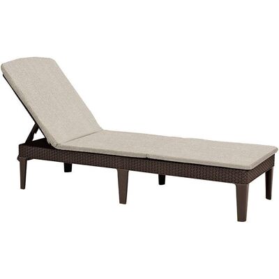 ALLIBERT - JAIPUR - Hnědá - Sun lounger ALLIBERT - JAIPUR - Hnědá - Sun lounger
