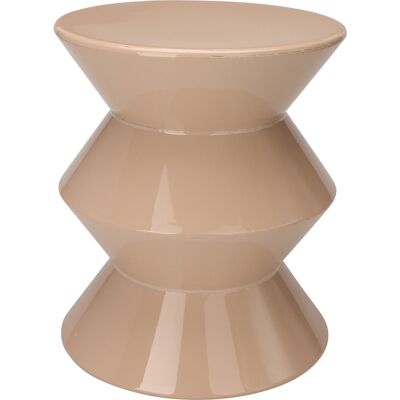 Home Styling Collection Stolek sloupec GISA, kovový, průměr 31 cm, přírodní pouštní písek Home Styling Collection Stolek sloupec GISA, kovový, průměr 31 cm, přírodní pouštní písek