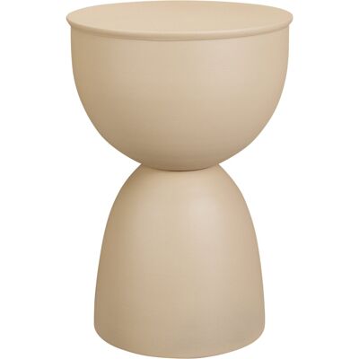 Home Styling Collection, Kovový odkládací stolek DUNE v pískové barvě, 45,5 cm Home Styling Collection, Kovový odkládací stolek DUNE v pískové barvě, 45,5 cm