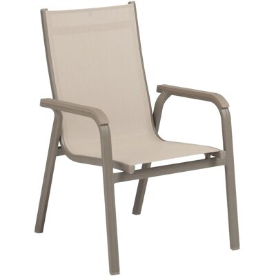 Kettler Basic Plus Hliníkové křeslo taupe/béžové Kettler Basic Plus Hliníkové křeslo taupe/béžové