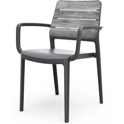 Keter DECO PORTO s područkami - storm grey / grafit Keter DECO PORTO s područkami - storm grey / grafit