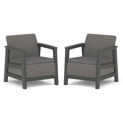 Keter SCANDI LINEA DUO SET - mountain grey / grafit Keter SCANDI LINEA DUO SET - mountain grey / grafit