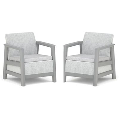 Keter SCANDI LINEA DUO SET - ash grey / storm grey Keter SCANDI LINEA DUO SET - ash grey / storm grey