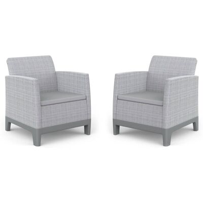 Keter SCANDI FORMA DUO SET - ash grey / storm grey Keter SCANDI FORMA DUO SET - ash grey / storm grey