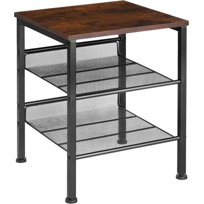 Tectake Odkládací stolek Lincoln 40,5×40×50,5cm, Industrial tmavé dřevo Tectake Odkládací stolek Lincoln 40,5×40×50,5cm, Industrial tmavé dřevo