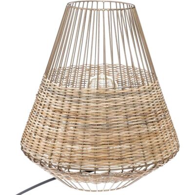 Atmosphera CHERAW Rákos a kovová lampa - Moderní doplněk do ložnice Atmosphera CHERAW Rákos a kovová lampa - Moderní doplněk do ložnice