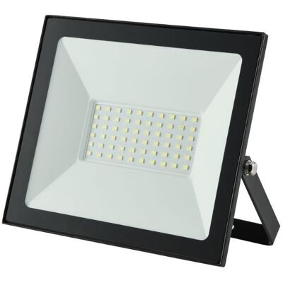 AVIDE Ultratenký LED reflektor černý 50 W 4000 lm, studená AVIDE Ultratenký LED reflektor černý 50 W 4000 lm, studená