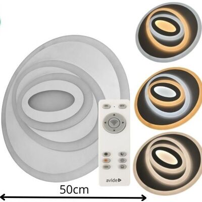AVIDE Olive XL, designové led svítidlo, 50 cm, 70 W 5470 lm, CCT, dálkové ovládání, 3 roky AVIDE Olive XL, designové led svítidlo, 50 cm, 70 W 5470 lm, CCT, dálkové ovládání, 3 roky