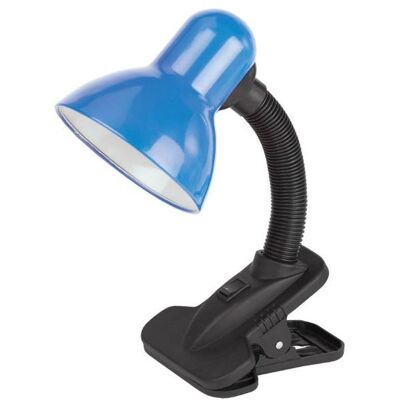 AVIDE Stolní lampa s klipem na 1 žárovku E27, světle modrá AVIDE Stolní lampa s klipem na 1 žárovku E27, světle modrá