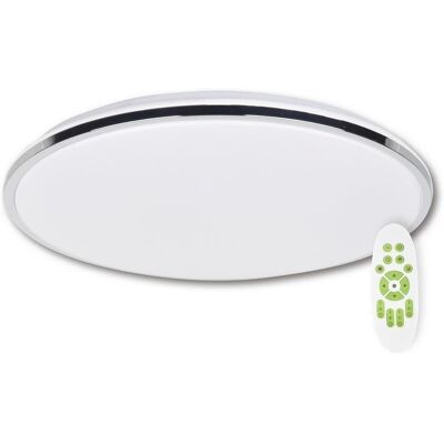 Obecné 45/45/6.5 cm stříbrné LED stropní světlo Obecné 45/45/6.5 cm stříbrné LED stropní světlo