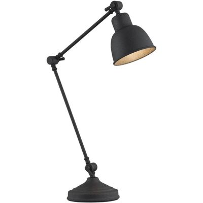 Černá stolní lampa Argon Eufrat - Nastavitelná, Minimalistická, E27 Černá stolní lampa Argon Eufrat - Nastavitelná, Minimalistická, E27