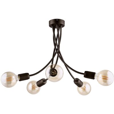 Jupiter 1638 - Lustr na tyči LUCE 5xE27/60W/230V titan Jupiter 1638 - Lustr na tyči LUCE 5xE27/60W/230V titan
