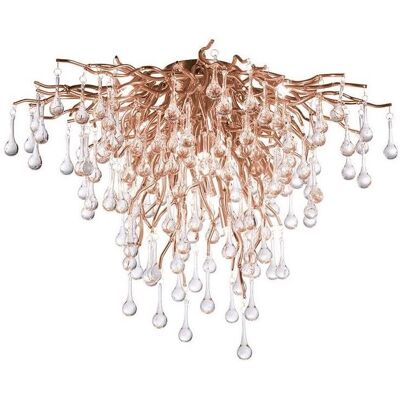 Mosazná stropní lampa Icicle od Paul Neuhaus - 9 G9 40W 50cm Mosazná stropní lampa Icicle od Paul Neuhaus - 9 G9 40W 50cm