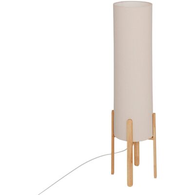 Atmosphera Stojací lampa textilní stínidlo Rafa dřevěné nohy, průměr 24 × 107 cm Atmosphera Stojací lampa textilní stínidlo Rafa dřevěné nohy, průměr 24 × 107 cm