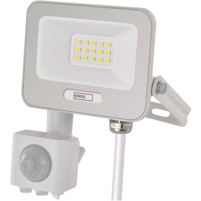 Emos GLARO s pohybovým čidlem, 10 W, bílý, IP54, 1000 lm, neutrální bílá Emos GLARO s pohybovým čidlem, 10 W, bílý, IP54, 1000 lm, neutrální bílá