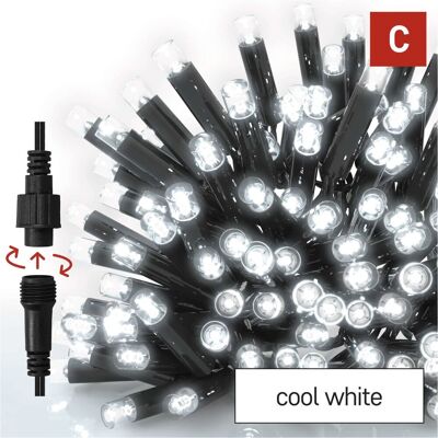 Emos Premium LED spojovací řetěz černý, 10 m, venkovní i vnitřní, studená bílá Emos Premium LED spojovací řetěz černý, 10 m, venkovní i vnitřní, studená bílá