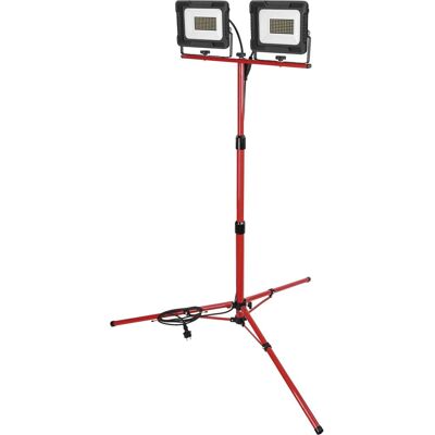 Emos ELION, 2×50 W + trojnožka, červený, neutrální bílá Emos ELION, 2×50 W + trojnožka, červený, neutrální bílá