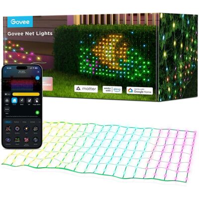 Govee Venkovní LED Síťová světla 85×143cm IP65 RGB Govee Venkovní LED Síťová světla 85×143cm IP65 RGB