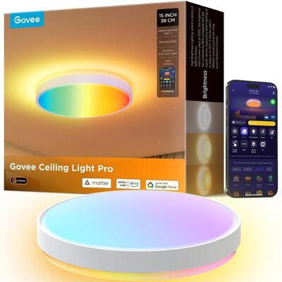 Govee H60A6 Chytré LED stropní světlo - RGBWW RGBICWW - 39cm Govee H60A6 Chytré LED stropní světlo - RGBWW RGBICWW - 39cm