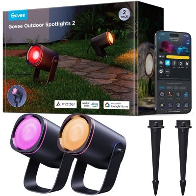 Venkovní reflektory Govee - Sada 2 chytrých LED projektorů Venkovní reflektory Govee - Sada 2 chytrých LED projektorů