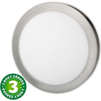 Avide přisazený LED panel 18W denní kruhový matný chrom Avide přisazený LED panel 18W denní kruhový matný chrom