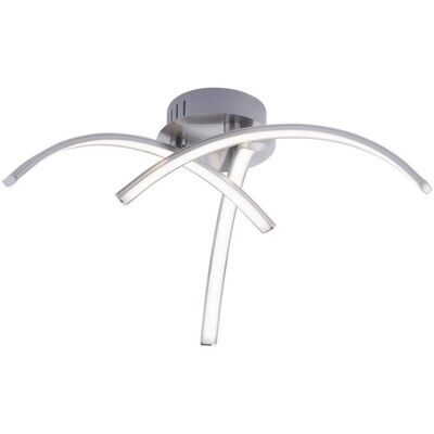 Leuchten Direkt VALERIE Moderní LED Stropní Svítidlo - 3 Plameny Stříbrné Leuchten Direkt VALERIE Moderní LED Stropní Svítidlo - 3 Plameny Stříbrné
