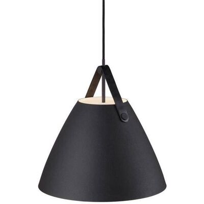 Nordlux Designový lustr s koženým popruhem Strap - černá Nordlux Designový lustr s koženým popruhem Strap - černá
