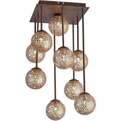 Paul Neuhaus Greta Stropní lampa 9 - Hnědá-Rust Paul Neuhaus Greta Stropní lampa 9 - Hnědá-Rust
