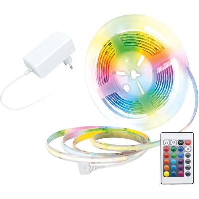 Solight LED SMD RGB pásek, sada s adpatérem, 3m, dálkové ovládání, 10 W/m, multicolor Solight LED SMD RGB pásek, sada s adpatérem, 3m, dálkové ovládání, 10 W/m, multicolor