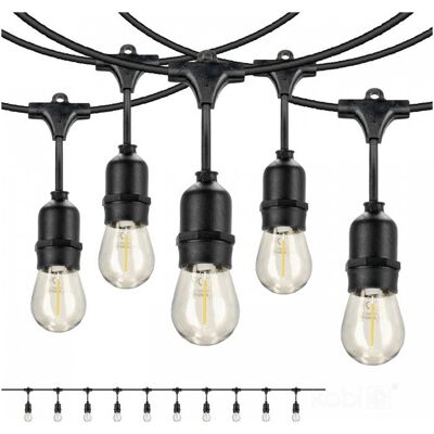 KOBI Light LED světelný řetěz kompletní SET BAJA 10 × 1 W 10 m E27 GIRLANDA KOBI Light LED světelný řetěz kompletní SET BAJA 10 × 1 W 10 m E27 GIRLANDA