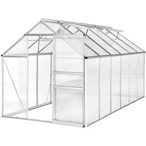 TECTAKE Polykarbonátový skleník bez základny 375 × 185 × 195 cm