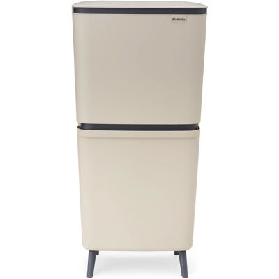 Brabantia Odpadkový koš SortUp Hi na třídění odpadu, 10+10+25 l, soft beige Brabantia Odpadkový koš SortUp Hi na třídění odpadu, 10+10+25 l, soft beige