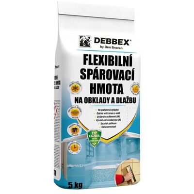 Den Braven Flexi spár.hmota na obklady a dlažbu světle hnědá 5kg 476629 Den Braven Flexi spár.hmota na obklady a dlažbu světle hnědá 5kg 476629