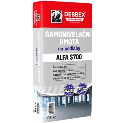 Den Braven Samonivelační hmota na podlahy ALFA S700 25 kg Den Braven Samonivelační hmota na podlahy ALFA S700 25 kg