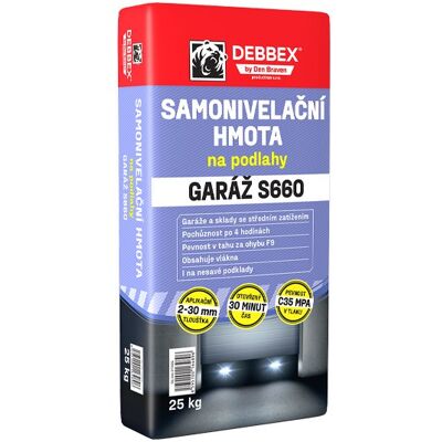 Den Braven Samonivelační hmota na podlahy GARÁŽ S660 25 kg Den Braven Samonivelační hmota na podlahy GARÁŽ S660 25 kg
