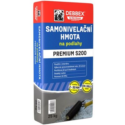 Den Braven Samonivelační hmota na podlahy PREMIUM S200 25 kg Den Braven Samonivelační hmota na podlahy PREMIUM S200 25 kg
