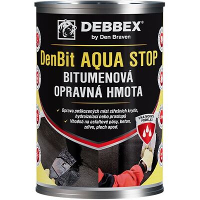 DEN BRAVEN Střešní bitumenový tmel AQUA STOP 3kg DenBit DEN BRAVEN Střešní bitumenový tmel AQUA STOP 3kg DenBit