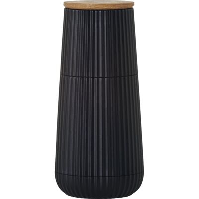 AdHoc Mlýnek na pepř/sůl, výška 150 mm, průměr 65 mm, černý AdHoc Mlýnek na pepř/sůl, výška 150 mm, průměr 65 mm, černý